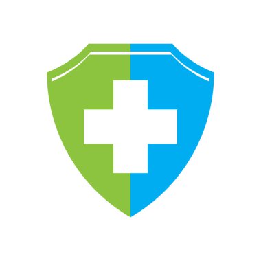 Tıbbi Haç illüstrasyon Logo şablon vektör tasarımı