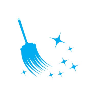 Temiz servis logo vektör şablonu temizleniyor