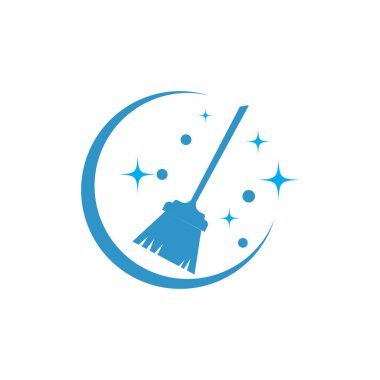 Temiz servis logo vektör şablonu temizleniyor