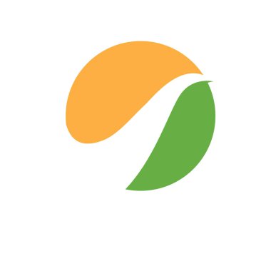 Nehir vektörü ikonu çizim logosu tasarımı