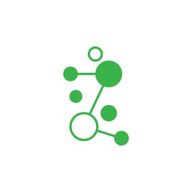 Molekül sembolü logo şablonu vektör illüstrasyon tasarımı 