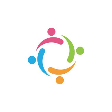 Evlat Edinme ve Toplum Bakımı Logo şablonu vektör simgesi