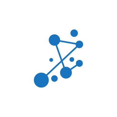 Molekül sembolü logo şablonu vektör illüstrasyon tasarımı 