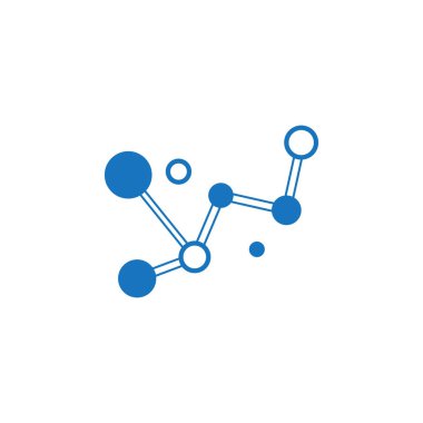 Molekül sembolü logo şablonu vektör illüstrasyon tasarımı 
