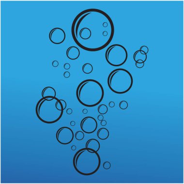 Doğal gerçekçilik kabarcık illüstrasyon vektör tasarımı