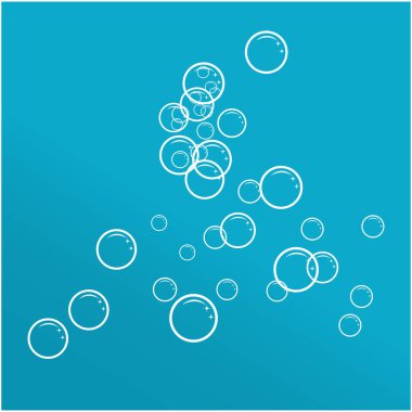 Doğal gerçekçilik kabarcık illüstrasyon vektör tasarımı