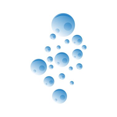 Doğal gerçekçilik kabarcık illüstrasyon vektör tasarımı