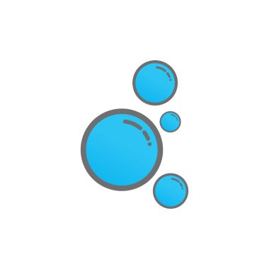 Doğal gerçekçilik kabarcık illüstrasyon vektör tasarımı