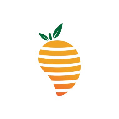 Mango logo şablon vektör ikonu tasarımı İllüstrasyonu