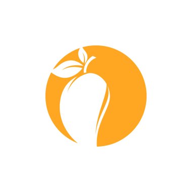Mango logo şablon vektör ikonu tasarımı İllüstrasyonu