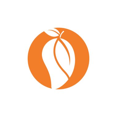 Mango logo şablon vektör ikonu tasarımı İllüstrasyonu