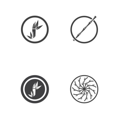Bambu Logo Şablonu vektör çizimi tasarımı