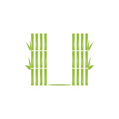 Bambu Logo Şablonu vektör çizimi tasarımı
