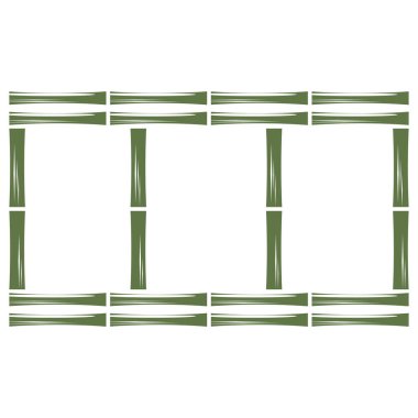 Bambu Logo Şablonu vektör çizimi tasarımı