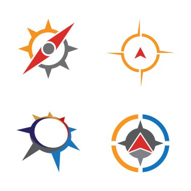 Pusula simgesi Vektör İllüstrasyon Tasarım Logo şablonu