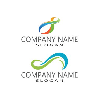 Sonsuzluk Tasarımı Vektör Simgesi Logo şablonu tasarımı