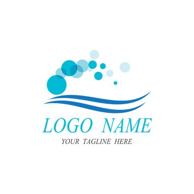 Temiz servis logo vektör şablonu temizleniyor