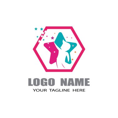 Çocuklar Logo Şablonu vektör sembolü doğa