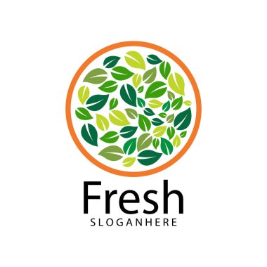 Yaprak Simgesi Vektör İllüstrasyon Tasarım Logosu şablonu