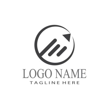 Kalem Logosu Şablonu vektör tasarımı