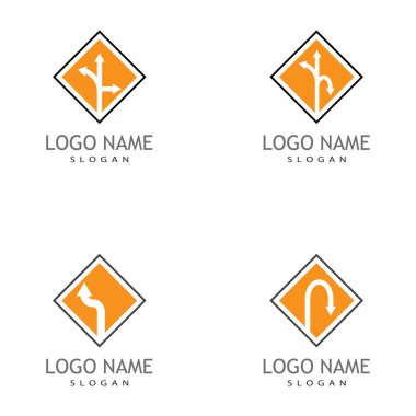 Ok vektör illüstrasyon simgesi Logo Şablonu tasarımı