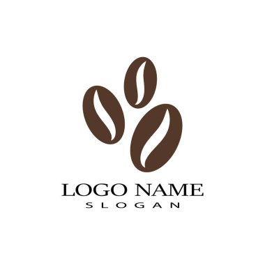 Kahve fincanı Logo Şablon vektör tasarımı