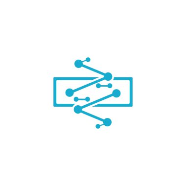 Molekül sembolü logo şablonu vektör illüstrasyon tasarımı 