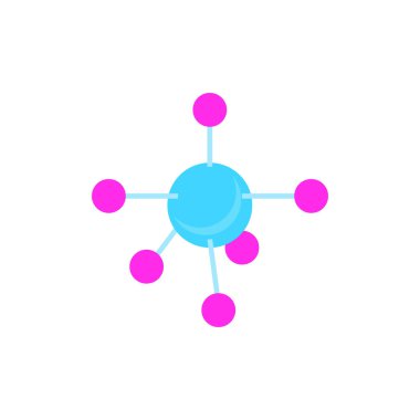 Molekül sembolü logo şablonu vektör illüstrasyon tasarımı 