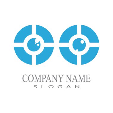 Marka Kimliği Kurumsal Göz Bakımı vektör logosu tasarımı