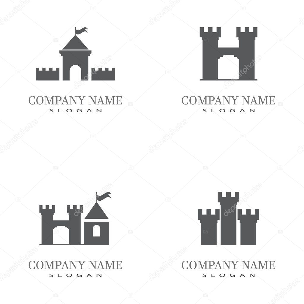 Castle Logo Template vector symbol  icon design