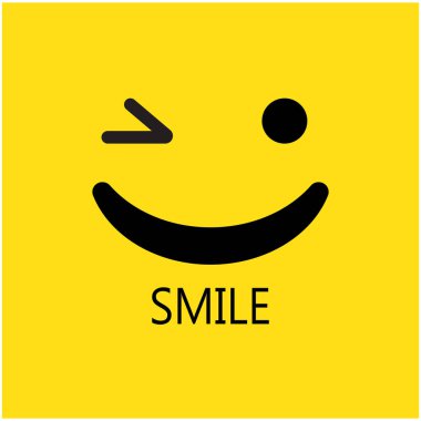 Gülen mutlu yüz vektör tasarımı