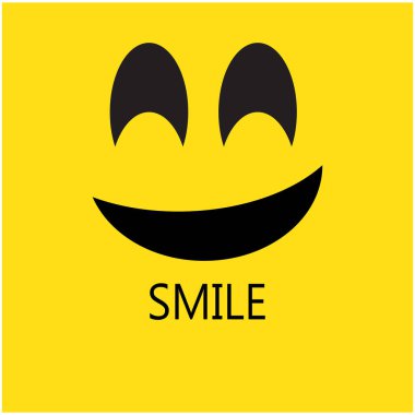 Gülen mutlu yüz vektör tasarımı