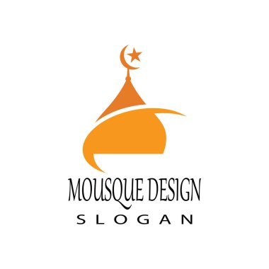 Cami Logosu Şablonu vektör çizimi tasarımı