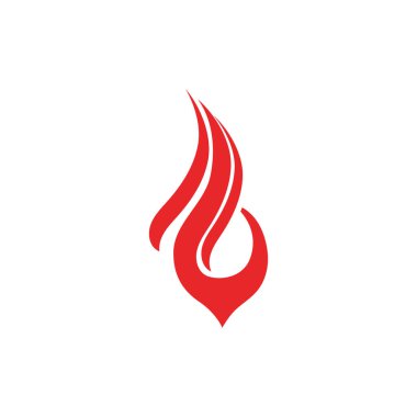 Ateş vektörü çizim şablonunu ateşle