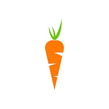 Havuç Vektörü simgesi tasarım örnekleme şablonu