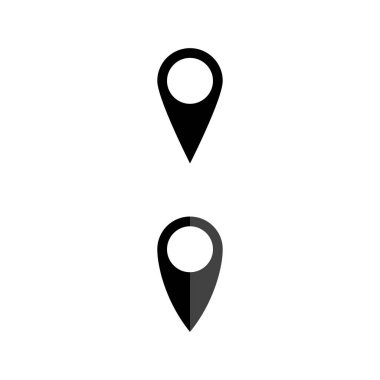 Konum noktası simgesi vektör çizim tasarımı
