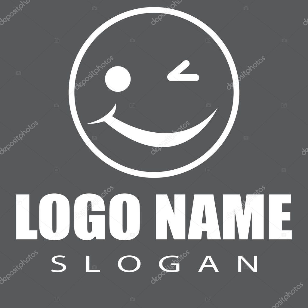 Smile emotion icon vector illustration design template