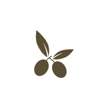 zeytin ikonu vektör çizim şablonu