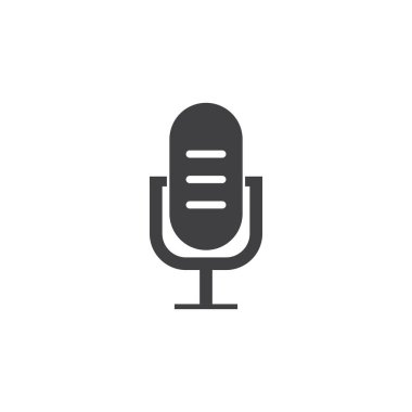 Eğlence Komedyeni veya Sing Logo tasarımı için Podcast Radyo Yayını için Mikrofon Mic Simgesi