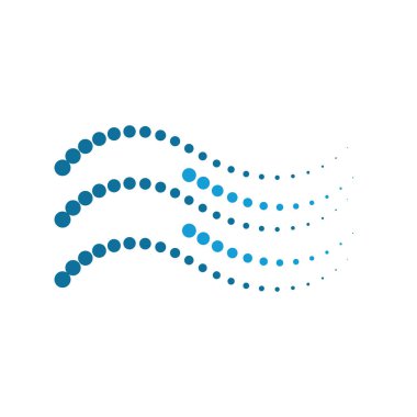 Yarım ton daire vektör illüstrasyon tasarımını noktalar