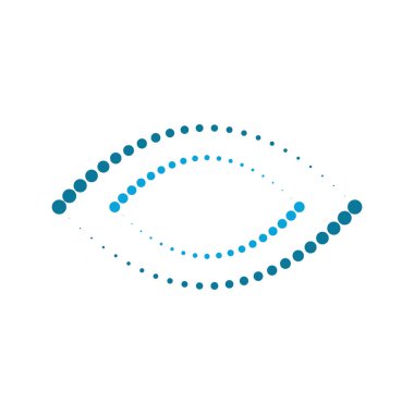 Yarım ton daire vektör illüstrasyon tasarımını noktalar