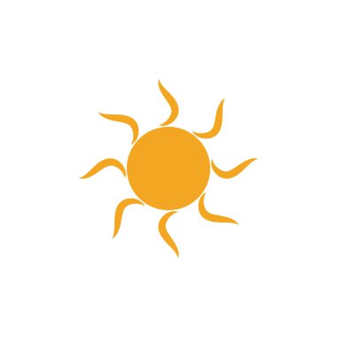 Yaz sahil adası, kuşlu deniz okyanusu ve yaz güneşinin logosu ilham kaynağı.