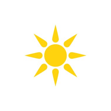 Yaz sahil adası, kuşlu deniz okyanusu ve yaz güneşinin logosu ilham kaynağı.