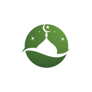 Cami Logosu Şablonu vektör çizimi tasarımı