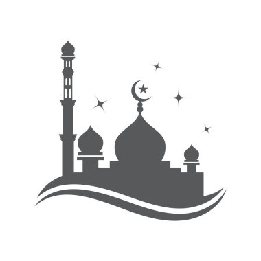 Cami Logosu Şablonu vektör çizimi tasarımı