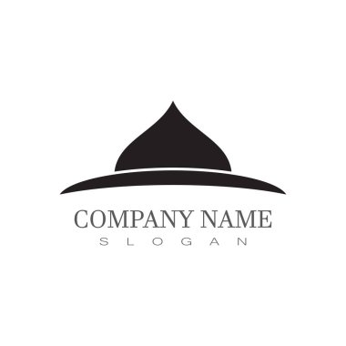 Cami Logosu Şablonu vektör çizimi tasarımı