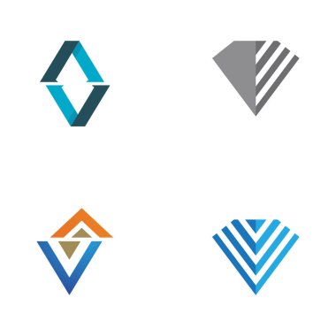 Diamond Logo Şablonu vektör çizimi tasarımı