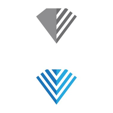 Diamond Logo Şablonu vektör çizimi tasarımı