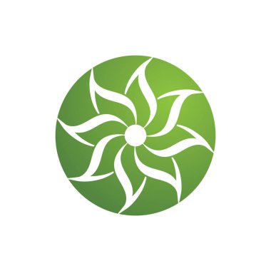 Yaprak Simgesi Vektör İllüstrasyon Tasarım Logosu şablonu