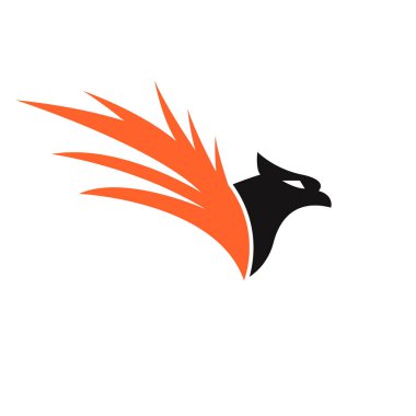 Kuş Logo şablonu tasarım vektör, amblem, tasarım konsepti, yaratıcı sembolü, simgesi